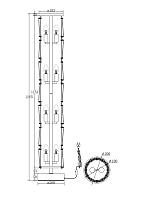 Maytoni Modern Puntes Напольный светильник (торшер) цвет: хром MOD043FL-08CH