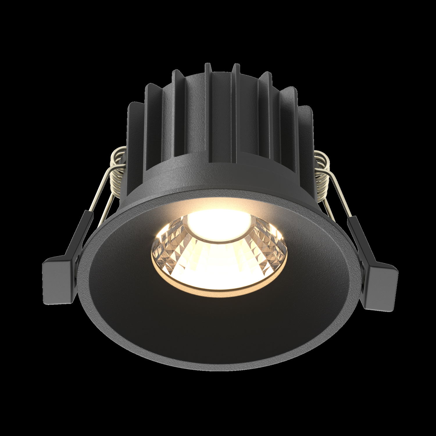 Maytoni Technical Round Встраиваемый светильник цвет: черный DL058-12W3K-B