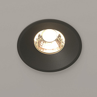 Maytoni Technical Round Встраиваемый светильник цвет: черный DL058-12W3K-B