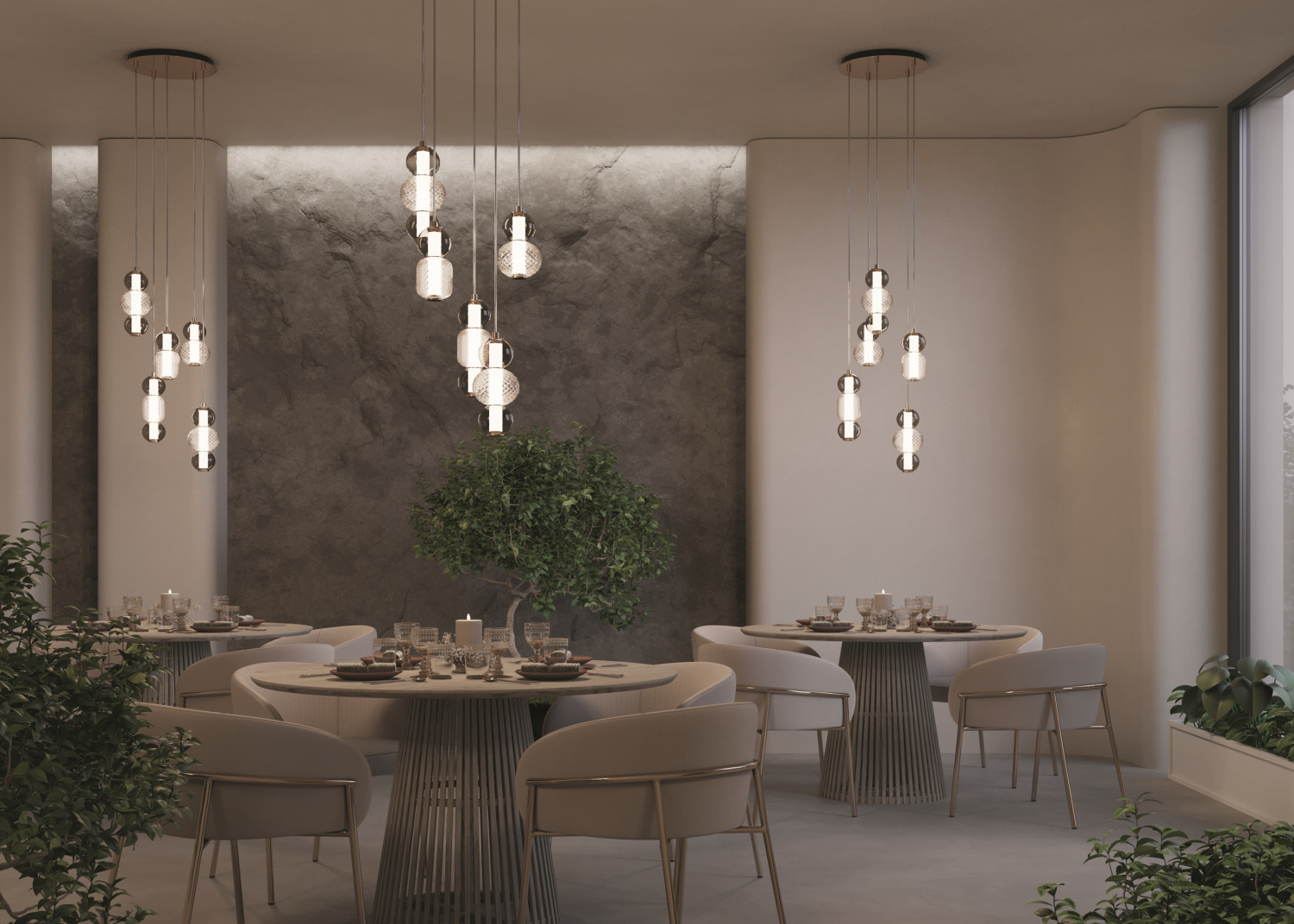 Maytoni Modern Drop Подвесной светильник цвет: хром MOD273PL-L80CH3K