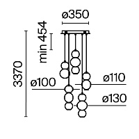Maytoni Modern Drop Подвесной светильник цвет: хром MOD273PL-L80CH3K