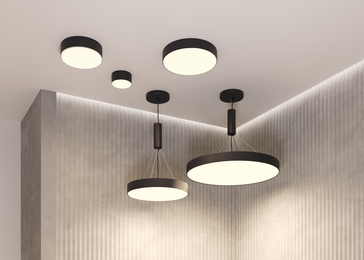 Maytoni Technical Zon Потолочный светильник цвет: черный C032CL-12W4K-RD-B