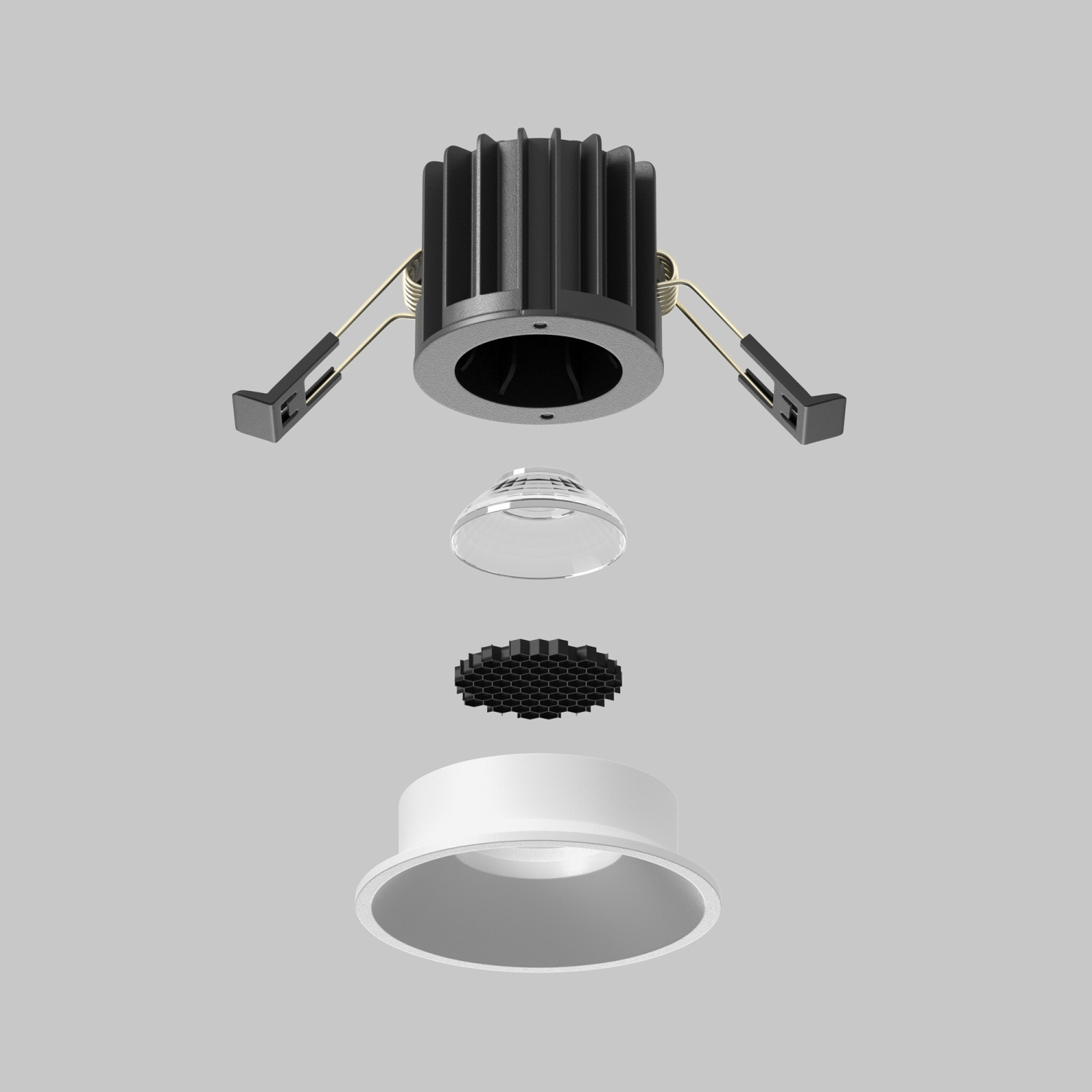 Maytoni Technical Round Встраиваемый светильник цвет: белый DL058-7W2.7K-W