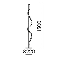 Maytoni Modern Tau Напольный светильник (торшер) цвет: черный MOD166FL-L15B3K