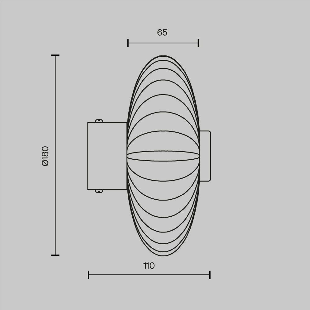 Maytoni Modern Amulet Настенный светильник (бра) цвет: хром MOD555WL-L4CH4K