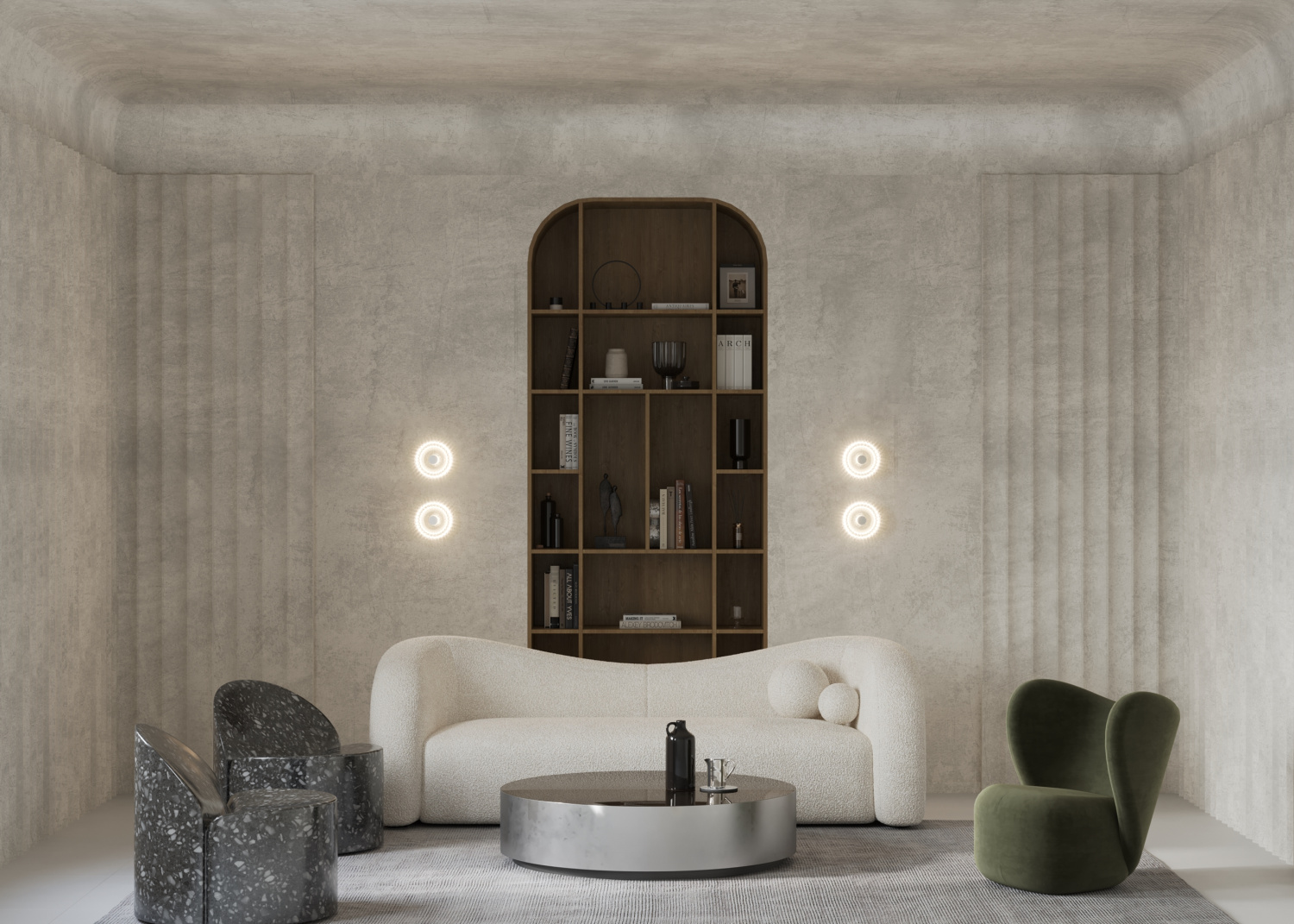 Maytoni Modern Amulet Настенный светильник (бра) цвет: хром MOD555WL-L4CH4K