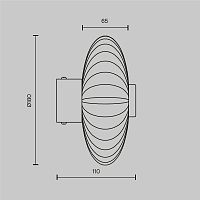 Maytoni Modern Amulet Настенный светильник (бра) цвет: хром MOD555WL-L4CH4K