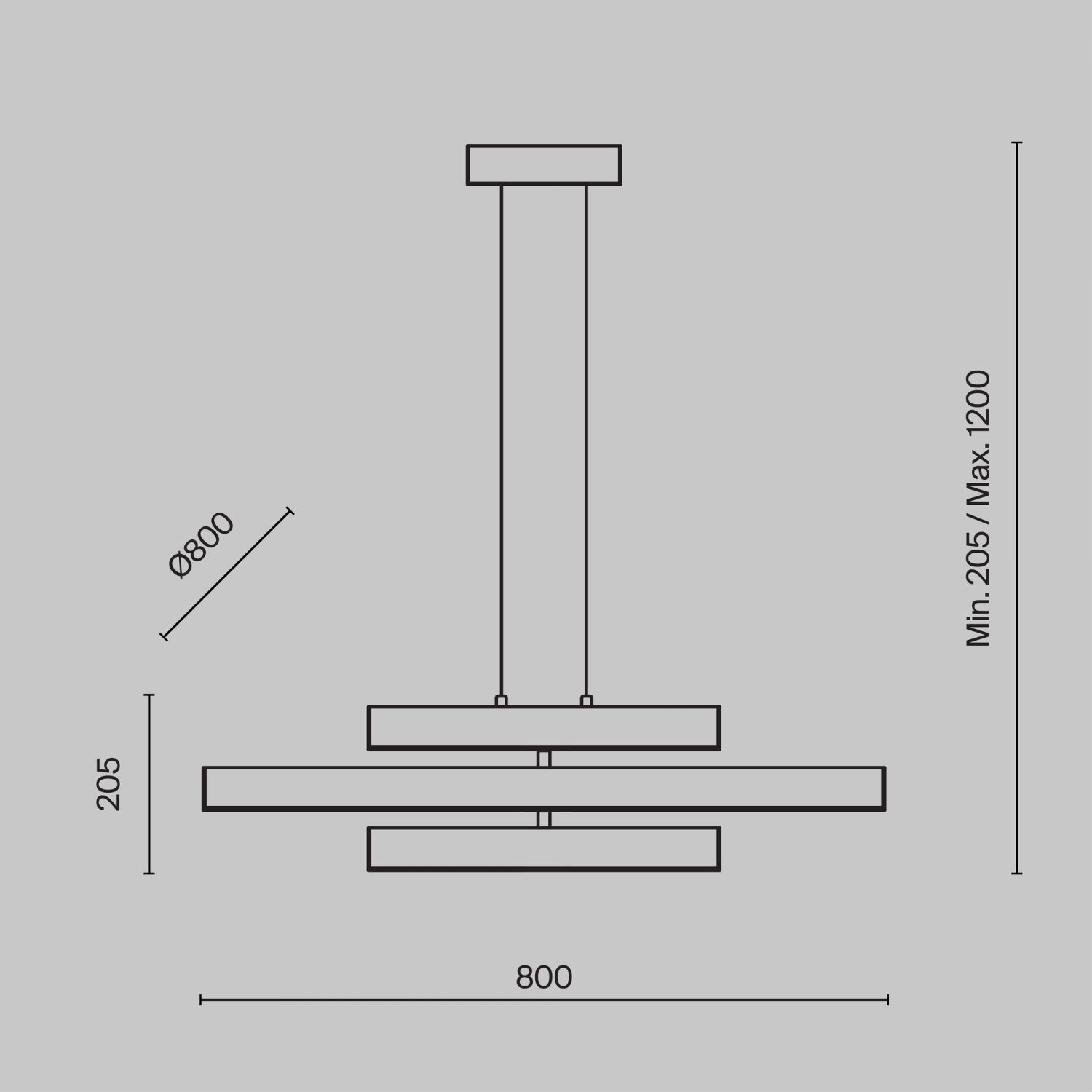 Maytoni Modern Origami Подвесной светильник цвет: черный MOD163PL-L38B4K