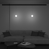 Maytoni Technical Luna Трековый подвесной светильник цвет: черный TR039-2-5W4K