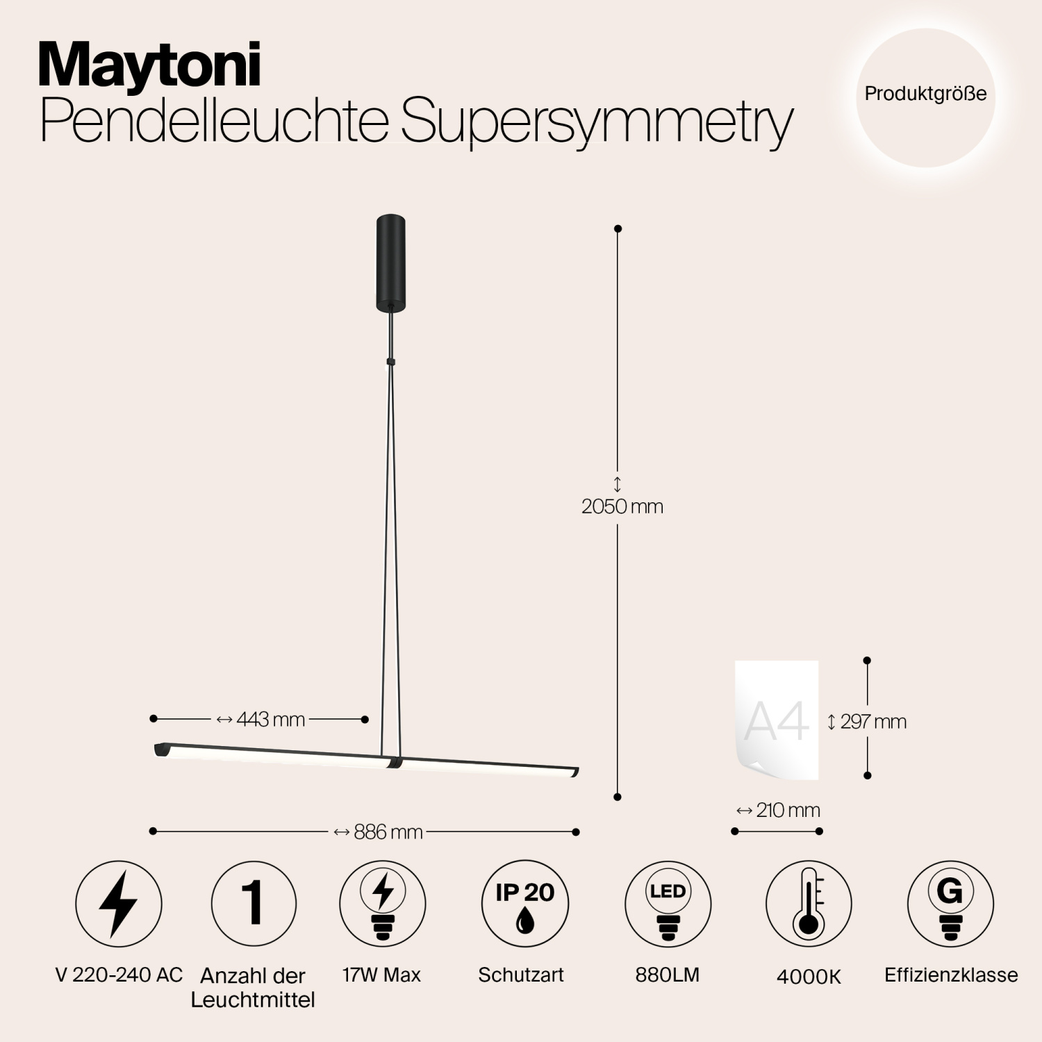 Maytoni Modern Supersymmetry Подвесной светильник цвет: черный P096PL-L11BK
