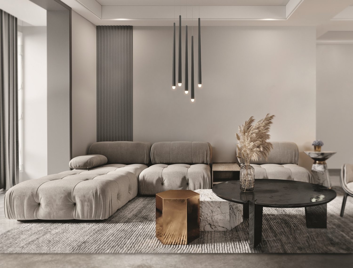 Maytoni Modern Cascade Подвесной светильник цвет: черный MOD132PL-L30BK