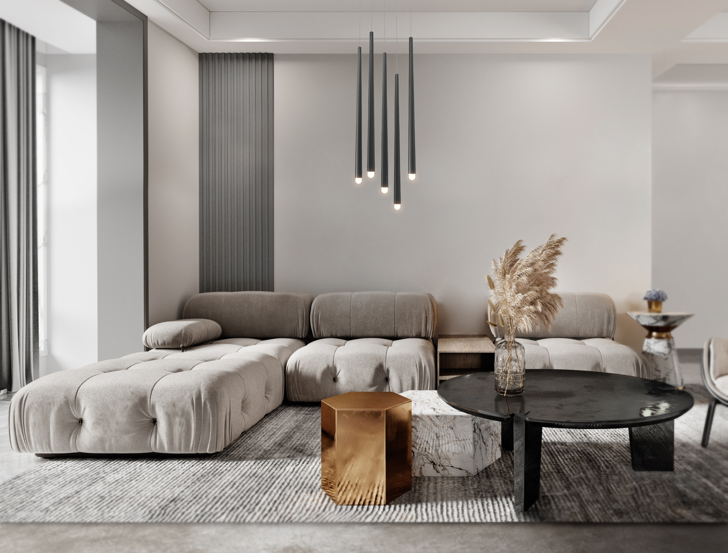 Maytoni Modern Cascade Подвесной светильник цвет: черный MOD132PL-L30BK