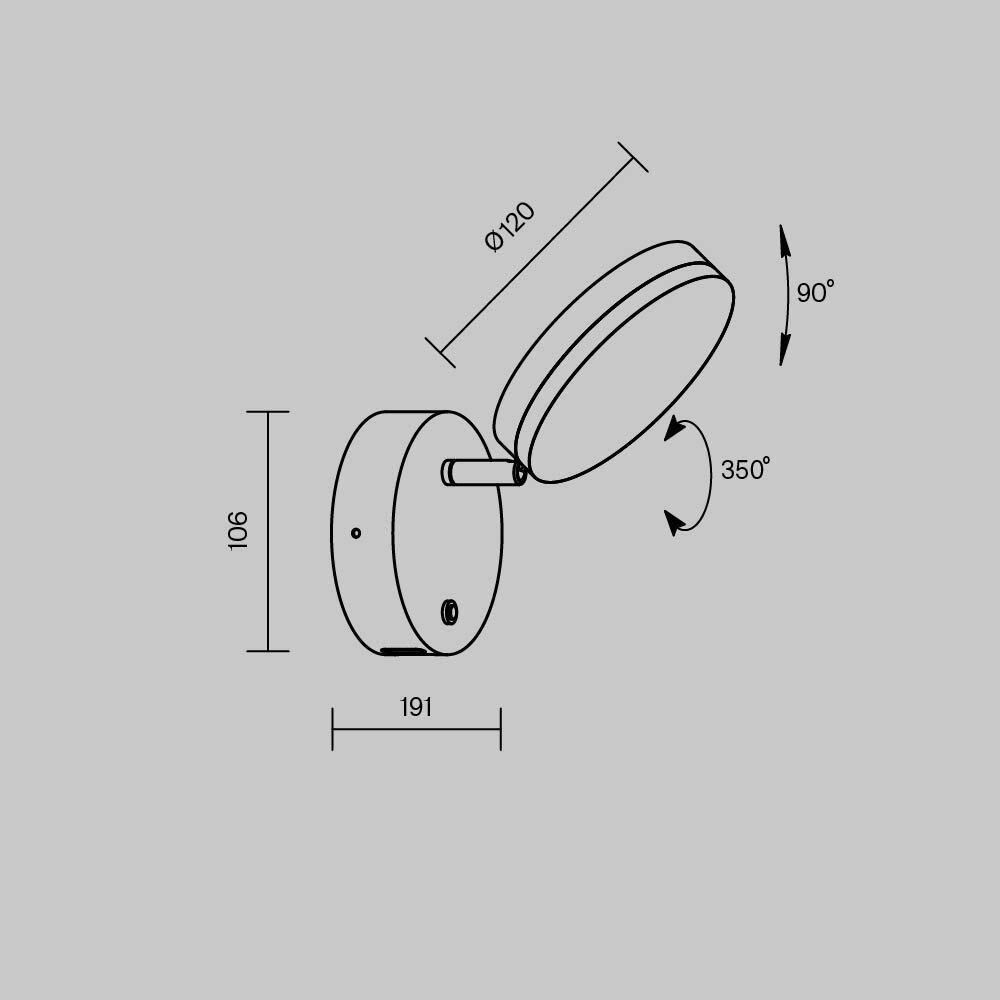 Maytoni Modern Fad Настенный светильник (бра) цвет: белый MOD070WL-L8W3K
