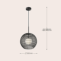 Maytoni Modern Cane Подвесной светильник цвет: черный MOD204PL-01B1