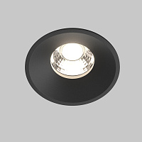Maytoni Technical Round Встраиваемый светильник цвет: черный DL058-12W4K-B