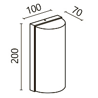 Maytoni Outdoor Badd Настенный светильник (бра) цвет: графит O454WL-L10GF3K1