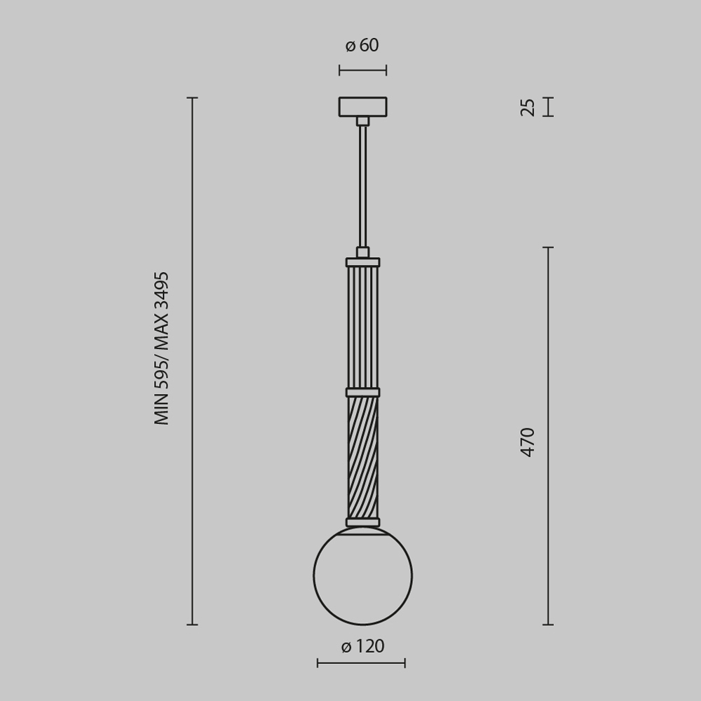 Maytoni Modern Teatro Подвесной светильник цвет: латунь MOD287PL-01BS