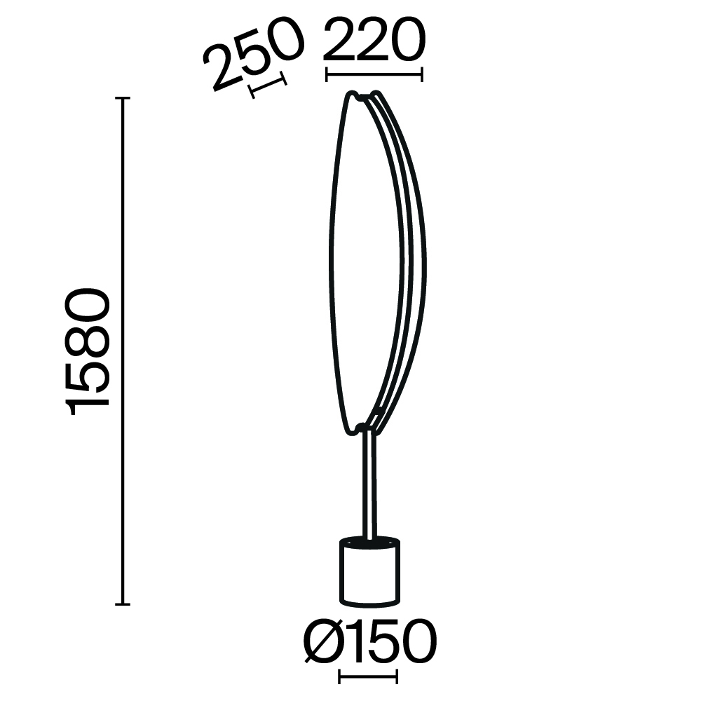 Maytoni Modern Breeze Напольный светильник (торшер) цвет: латунь MOD281FL-L33BS3K