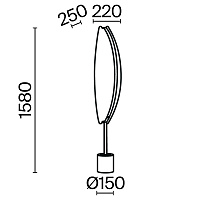 Maytoni Modern Breeze Напольный светильник (торшер) цвет: латунь MOD281FL-L33BS3K