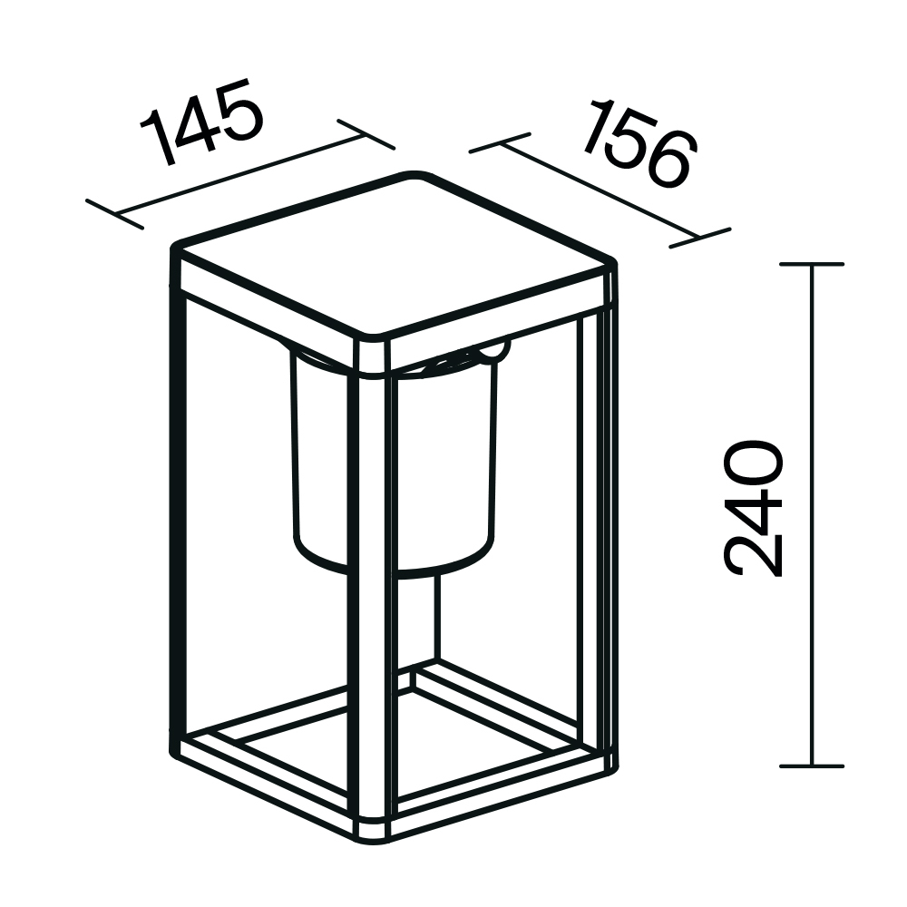 Maytoni Outdoor Shatter Настенный светильник (бра) цвет: графит OSL457WL-L2GF3K