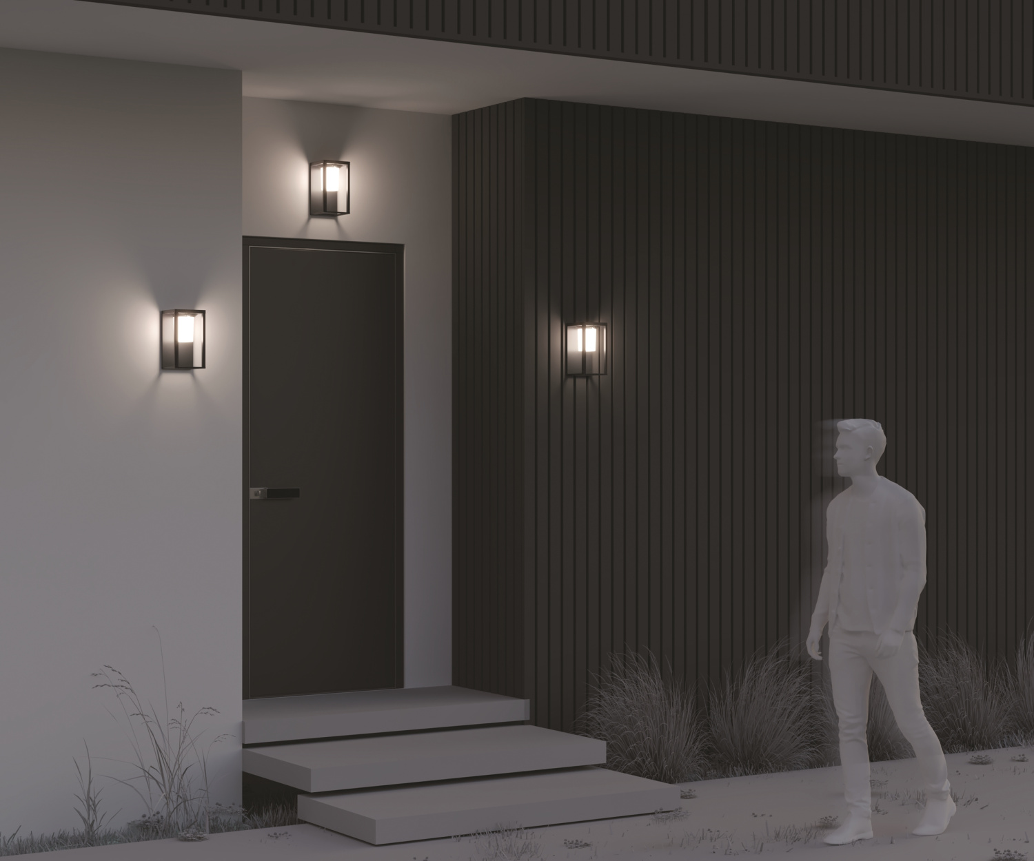 Maytoni Outdoor Shatter Настенный светильник (бра) цвет: графит OSL457WL-L2GF3K