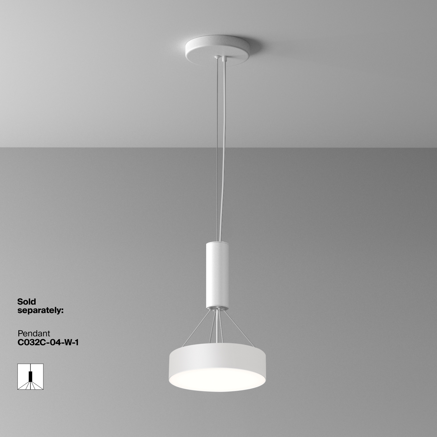 Maytoni Technical Zon Потолочный светильник цвет: белый C032CL-24W4K-RD-W