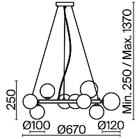 Maytoni Modern Dallas Подвесной светильник цвет: золото MOD545PL-11G