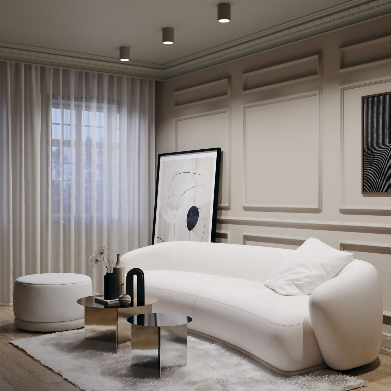 Maytoni Technical Conik gyps Потолочный светильник цвет: белый C001CW-01W-1