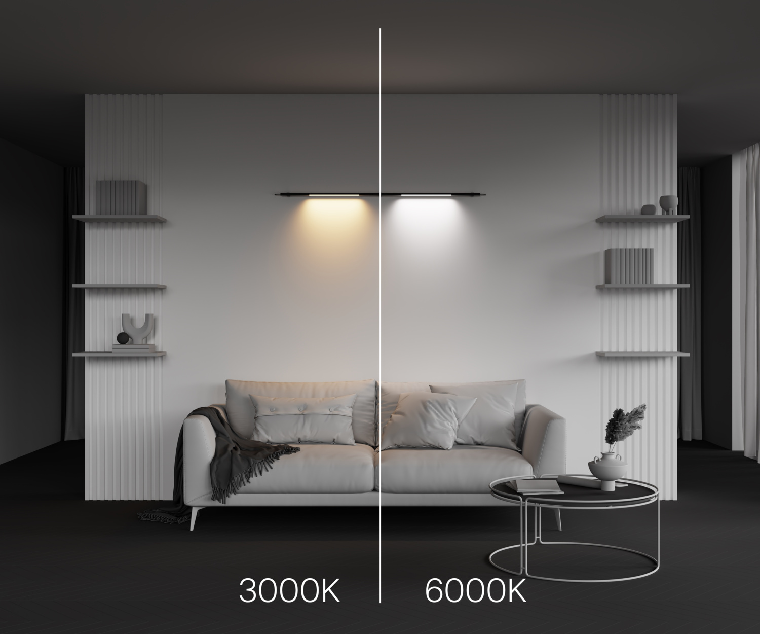 Maytoni Technical Basis Светильник цвет: черный C100CL-L500-12W3-6K-B