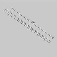 Maytoni Technical Basis Светильник цвет: черный C100CL-L500-12W3-6K-B