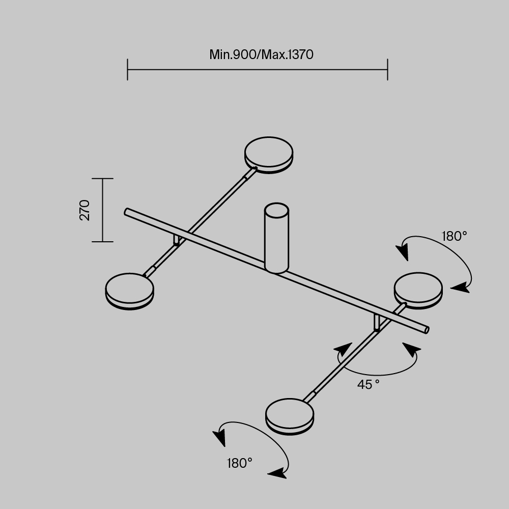 Maytoni Modern Fad Потолочный светильник цвет: белый MOD070CL-L30W3K