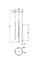 Maytoni Modern Cascade Подвесной светильник цвет: латунь MOD132PL-L30BSK