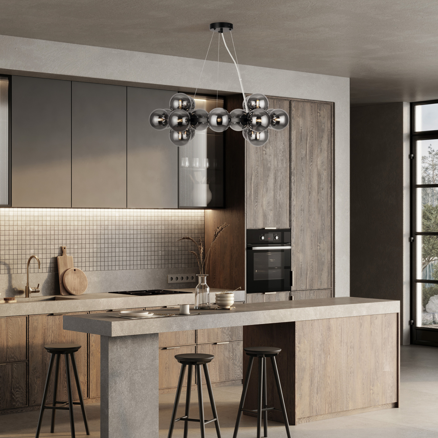 Maytoni Modern Dallas Подвесной светильник цвет: черный MOD545PL-25B