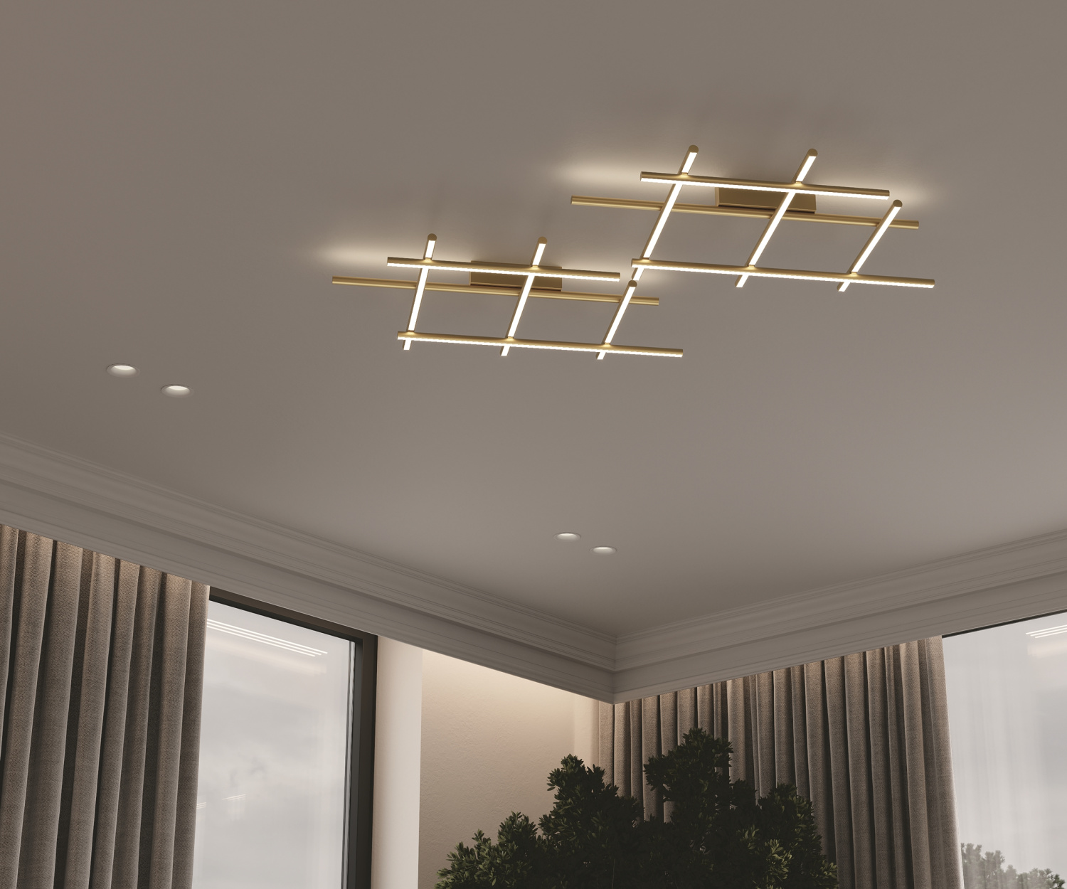 Maytoni Modern Radiance Потолочный светильник цвет: золото MOD278CL-L50G3K