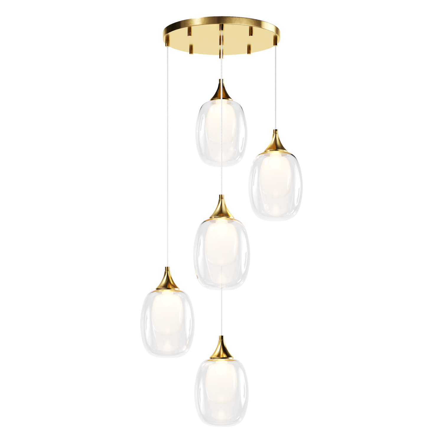 Maytoni Modern Aura Подвесной светильник цвет: латунь MOD016PL-05BS