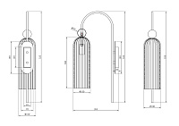 Maytoni Modern Antic Настенный светильник (бра) цвет: золото MOD302WL-01CG