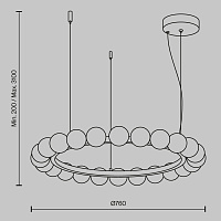 Maytoni Modern Ambre Подвесной светильник цвет: латунь MOD331PL-L42BS3K