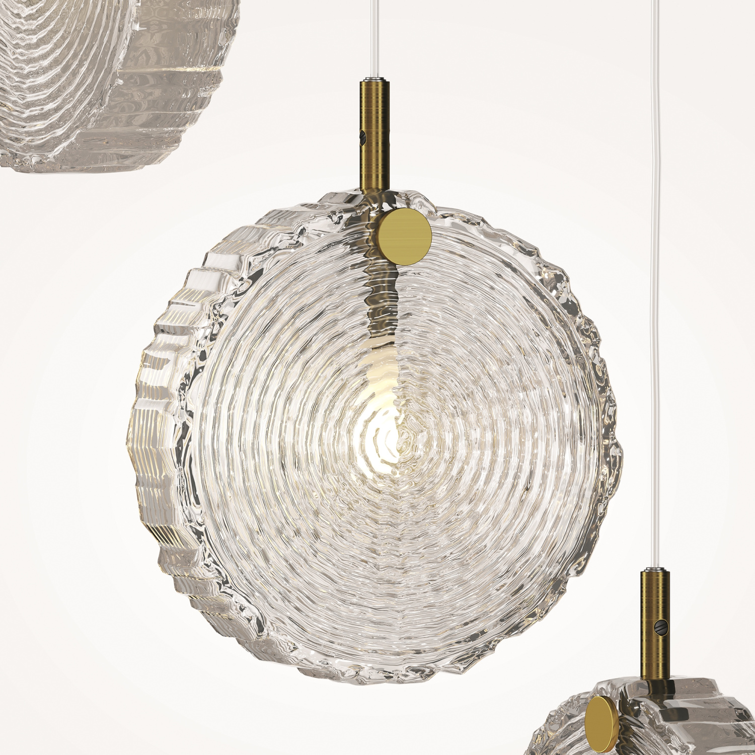 Maytoni Modern Frozen Подвесной светильник цвет: латунь MOD254PL-12BS