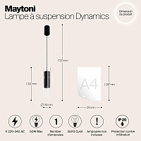 Maytoni Modern Dynamics Подвесной светильник цвет: черный MOD326PL-01B