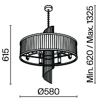 Maytoni Modern Frame Подвесной светильник цвет: золото MOD174PL-06G