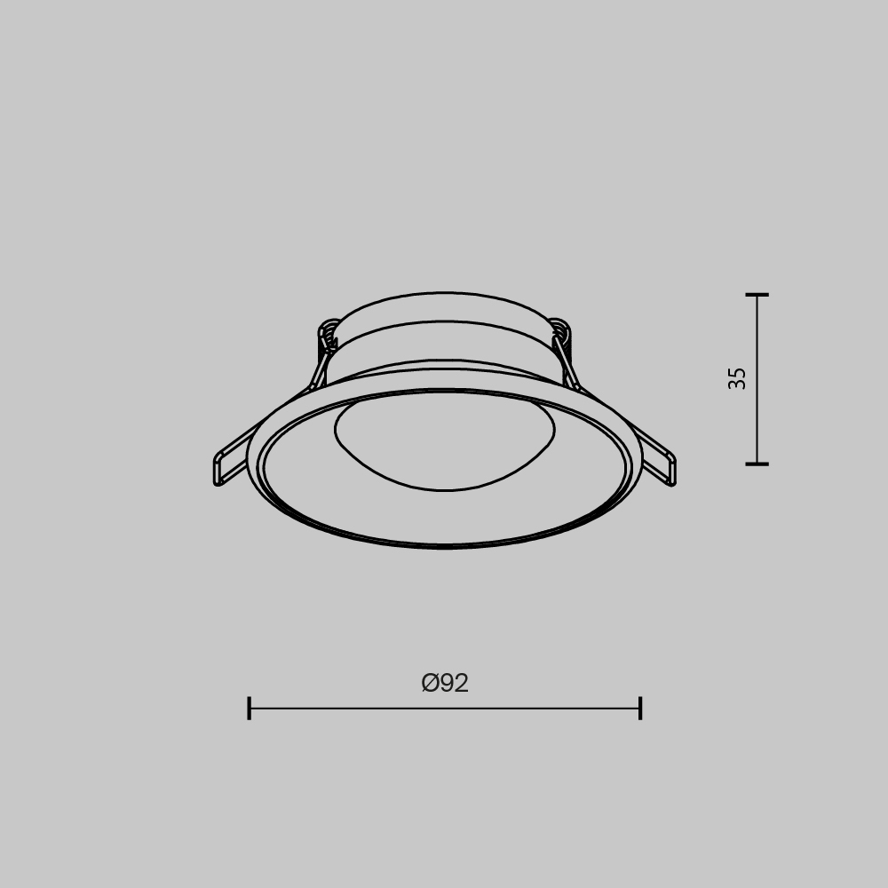 Maytoni Technical Spark Встраиваемый светильник цвет: белый DL096-GU10-W