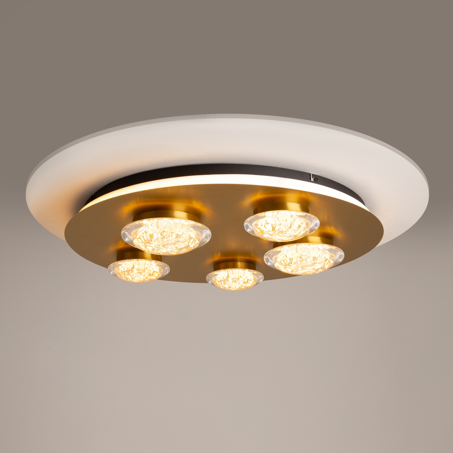 Maytoni Modern Pharao Потолочный светильник цвет: черный и латунь MOD361CL-L58BS3K