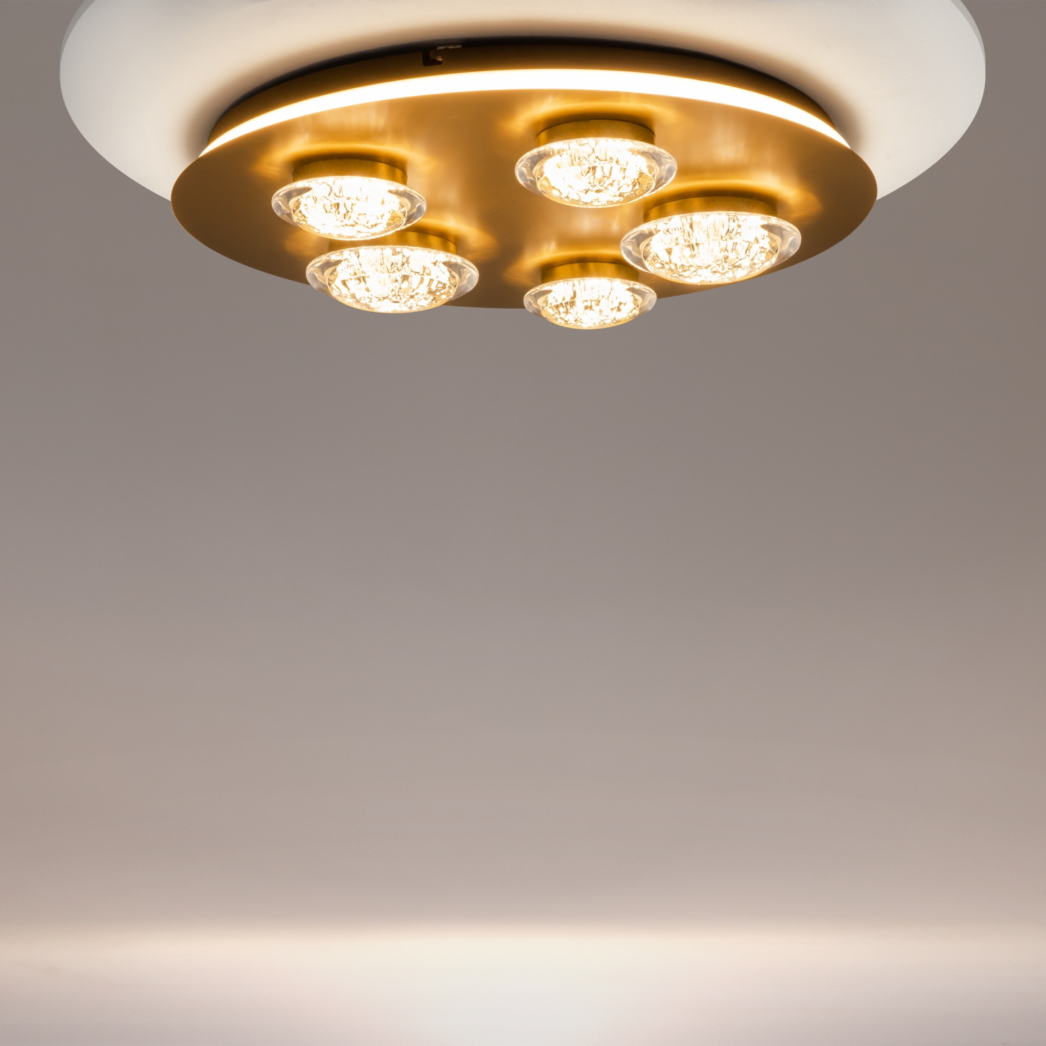 Maytoni Modern Pharao Потолочный светильник цвет: черный и латунь MOD361CL-L58BS3K