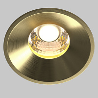 Maytoni Technical Round Встраиваемый светильник цвет: латунь DL058-12W3K-BS