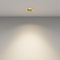 Maytoni Technical Mini Встраиваемый светильник цвет: латунь DL059-7W3K-BS