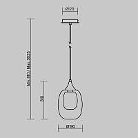 Maytoni Modern Aura Подвесной светильник цвет: латунь MOD016PL-01BS1