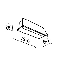 Maytoni Outdoor Trupp Настенный светильник (бра) цвет: графит O429WL-L6GF3K