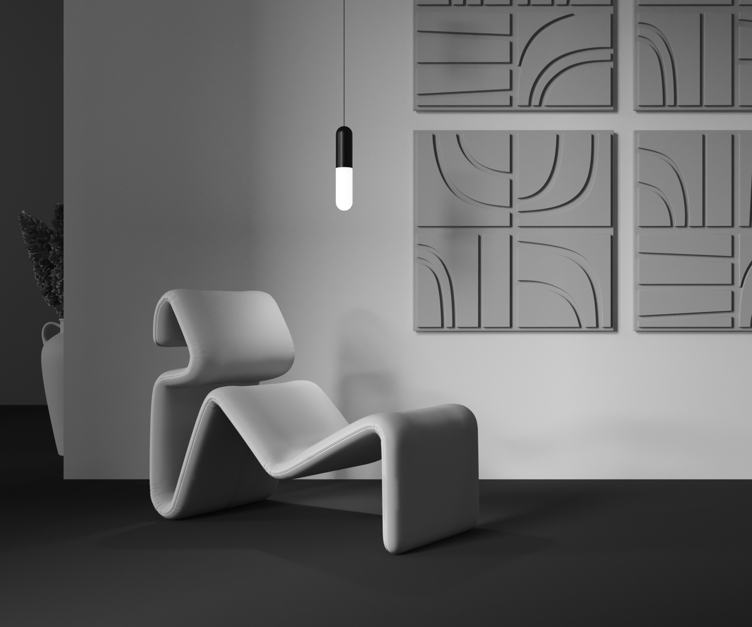 Maytoni Technical Mist Подвесной светильник цвет: черный P101PL-L300-12W3K-B