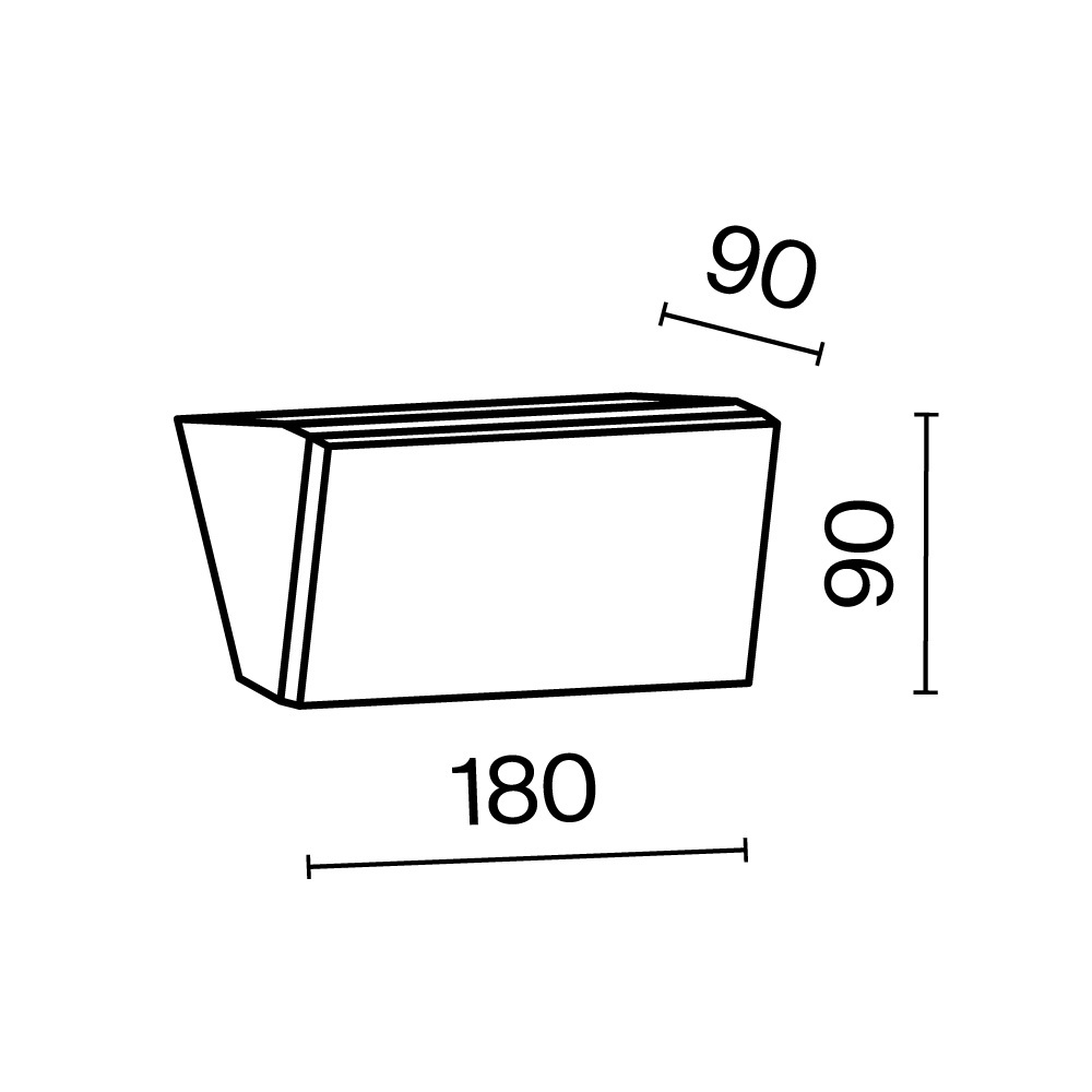 Maytoni Outdoor Brick Настенный светильник (бра) цвет: графит O436WL-L10GF3K