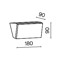 Maytoni Outdoor Brick Настенный светильник (бра) цвет: графит O436WL-L10GF3K